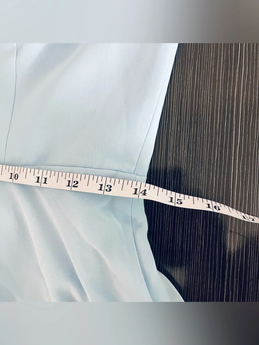 Azazie Sky Blue A-Line Off the Shoulder Chiffon Convertible Dress Size 4 - Picture 7 of 9